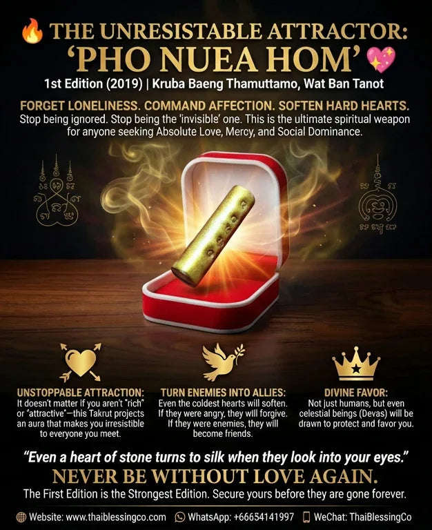 ✨ LureAura: The "Divine Magnetism" Sacred Talisman (1st Edition 2019 by Master Kruba Baeng, Wat Ban Tanod)