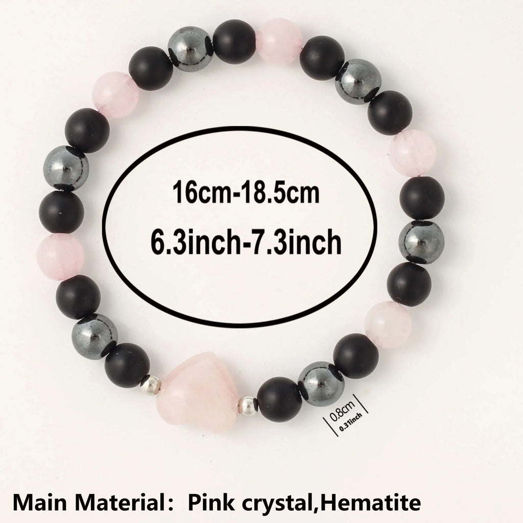 ✨ Luxury Winter Jewelry – Black, Yellow & Silvery Tiger’s Eye Hematite Brazaletes – High-Quality Natural Stone Bracelets for Family Gatherings