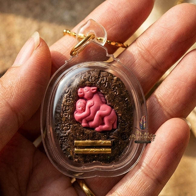 Mae Bua Bang Bai Thai Amulet Protection talisman good luck charm spiritual jewelry Hypnotic Lotus Charm Ruan Khem Saneh Sorcery Thai Blessing Co By RURUECHA
