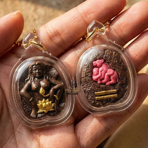 Mae Bua Bang Bai Thai Amulet Protection talisman good luck charm spiritual jewelry Hypnotic Lotus Charm Ruan Khem Saneh Sorcery Thai Blessing Co By RURUECHA