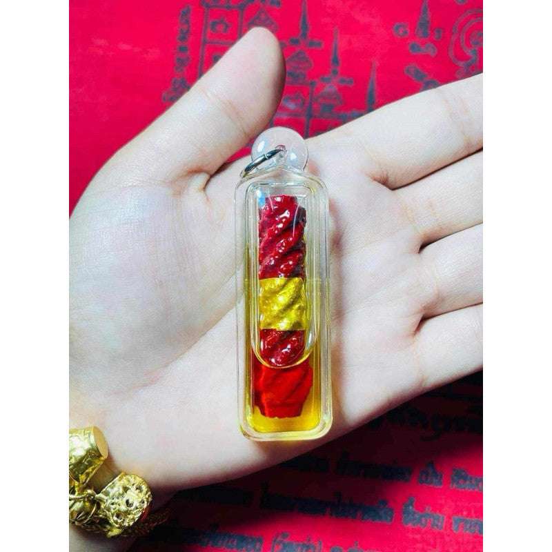 Mae Pae Takrud Charm for Love, Luck, Favor, and Fortune Boost Oil Frame