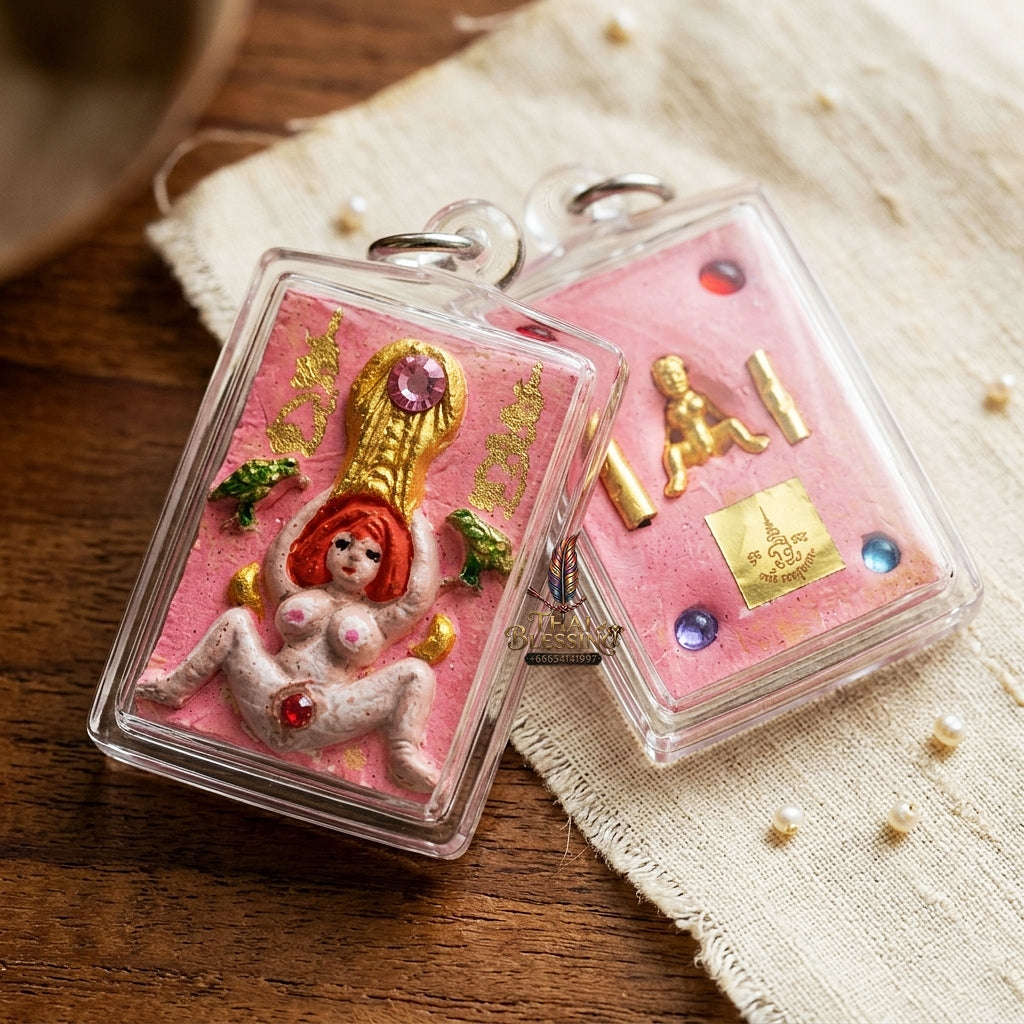 Mae Per Pendant Thai Amulet Protection talisman good luck charm spiritual jewelry Sovereign Sacred Attraction & Wealth Magnetism Mae Per Yok Do Rap Sap Thai Blessing Co By RURUECHA