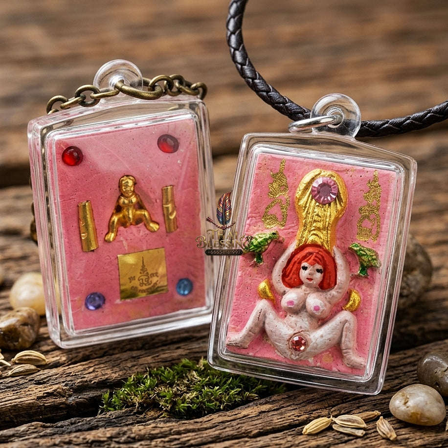 Mae Per Pendant Thai Amulet Protection talisman good luck charm spiritual jewelry Sovereign Sacred Attraction & Wealth Magnetism Mae Per Yok Do Rap Sap Thai Blessing Co By RURUECHA