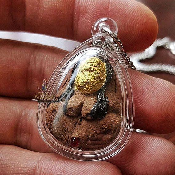 Mae Per Thai Amulet Protection talisman good luck charm spiritual jewelry Sacred Mae Per Na Kham Gold Face Hypnotic Charm Northern Lanna Sorcery Thai Blessing Co By RURUECHA