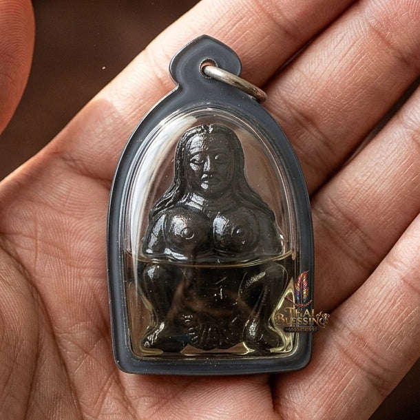Mae Per Thai Amulet Protection talisman good luck charm spiritual jewelry Sacred Mae Per Primordial Charm Cased in Charm Oil Sacred Attraction Thai Blessing Co By RURUECHA
