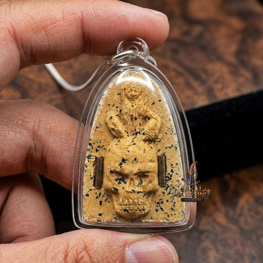 Mae Per Thai Amulet Protection talisman good luck charm spiritual jewelry Sacred Mae Per Primordial Charm Pak Di Thai Blessing Co By RURUECHA