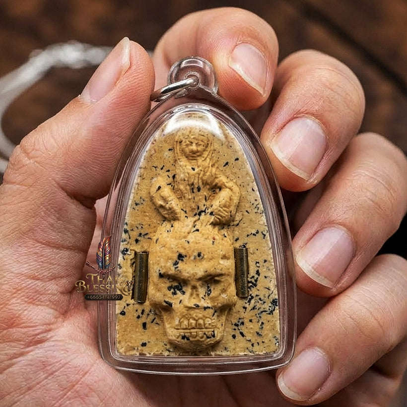 Mae Per Thai Amulet Protection talisman good luck charm spiritual jewelry Sacred Mae Per Primordial Charm Pak Di Thai Blessing Co By RURUECHA