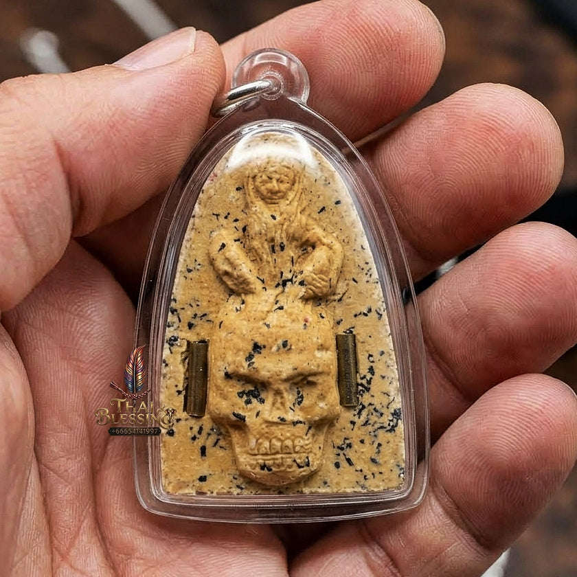 Mae Per Thai Amulet Protection talisman good luck charm spiritual jewelry Sacred Mae Per Primordial Charm Pak Di Thai Blessing Co By RURUECHA