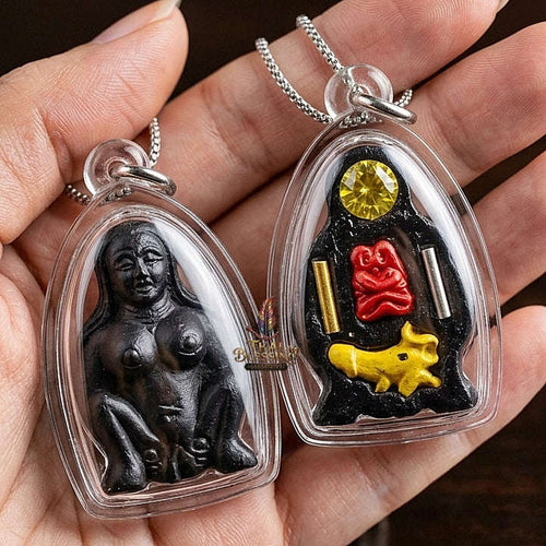 Mae Per Thai Amulet Protection talisman good luck charm spiritual jewelry Sacred Mae Per Primordial Charm Sacred Attraction Botanical Herbs Thai Blessing Co By RURUECHA