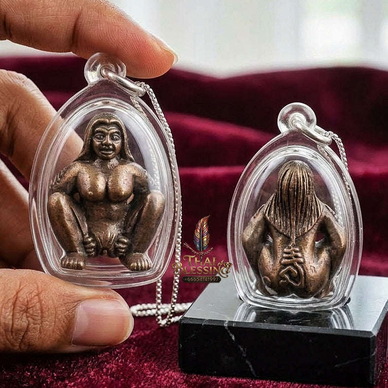 Mae Per Thai Amulet Protection talisman good luck charm spiritual jewelry Sacred Mae Per Primordial Charm Sacred Bronze Samlit Thai Blessing Co By RURUECHA