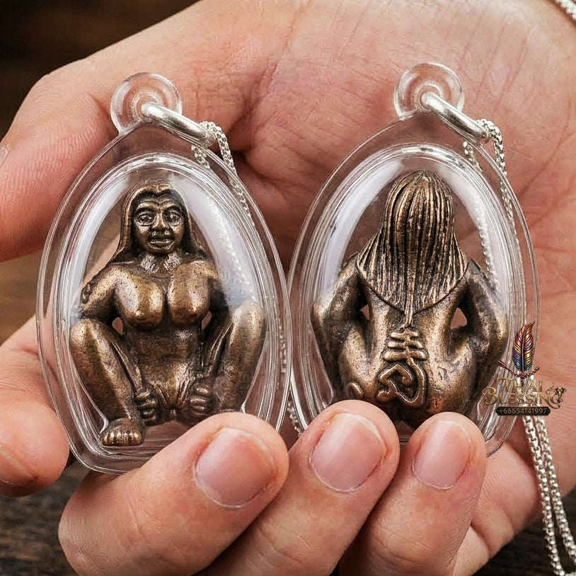Mae Per Thai Amulet Protection talisman good luck charm spiritual jewelry Sacred Mae Per Primordial Charm Sacred Bronze Samlit Thai Blessing Co By RURUECHA
