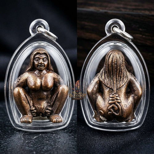 Mae Per Thai Amulet Protection talisman good luck charm spiritual jewelry Sacred Mae Per Primordial Charm Sacred Bronze Samlit Thai Blessing Co By RURUECHA