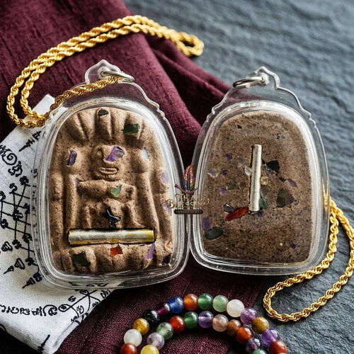 Mae Per Thai Amulet Protection talisman good luck charm spiritual jewelry Sacred Mae Per Primordial Earth Charm Thai Blessing Co By RURUECHA