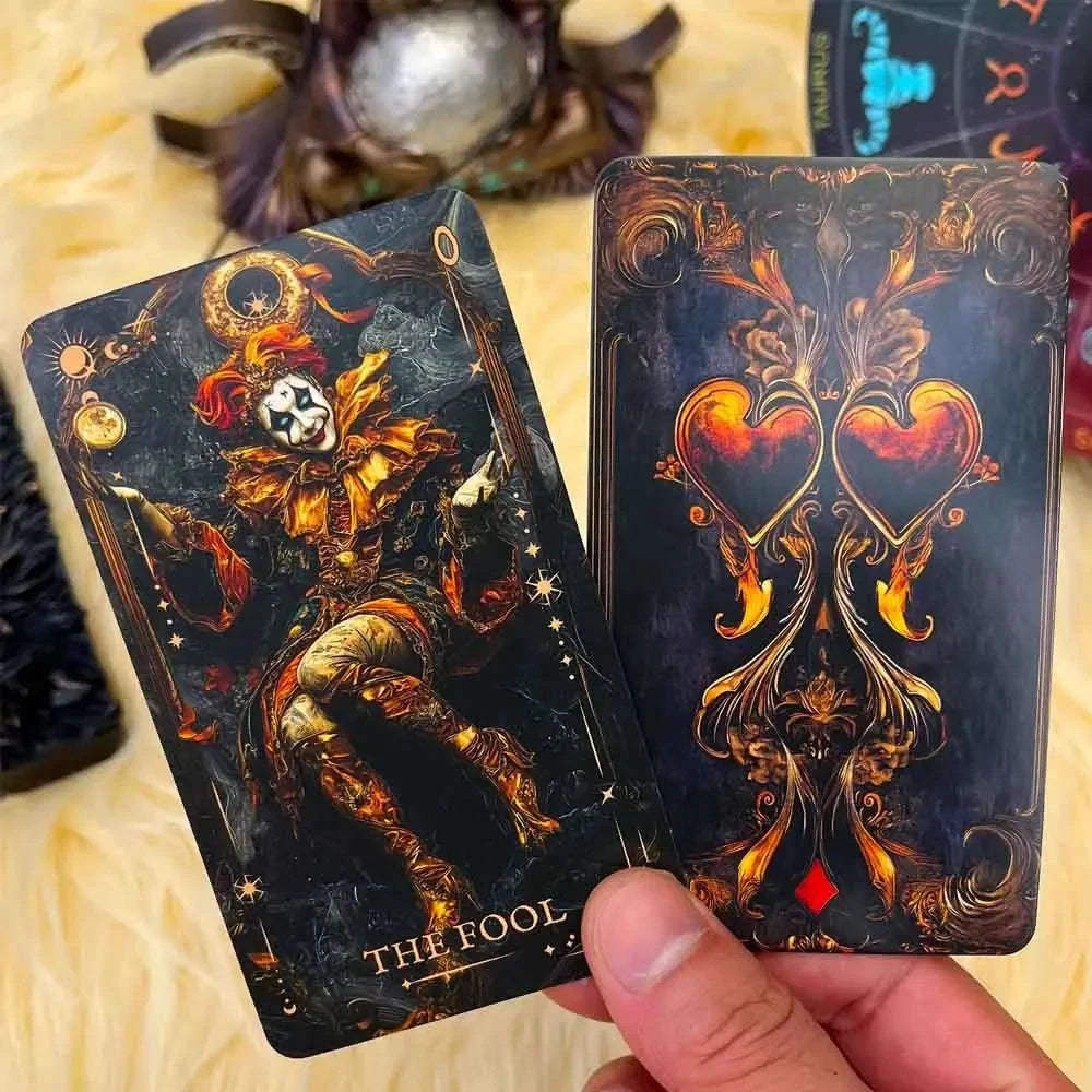 🔥 Magic Arcana Tarot Deck – 78 Cards | 13 x 8 cm | Traditional Rider Waite Style | Includes Paper Instruction Guide | Card Game Set