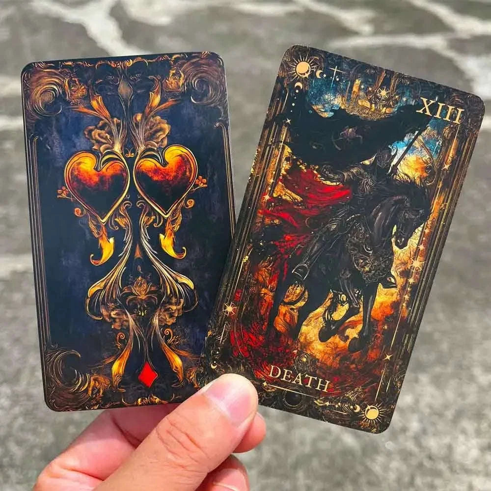 🔥 Magic Arcana Tarot Deck – 78 Cards | 13 x 8 cm | Traditional Rider Waite Style | Includes Paper Instruction Guide | Card Game Set