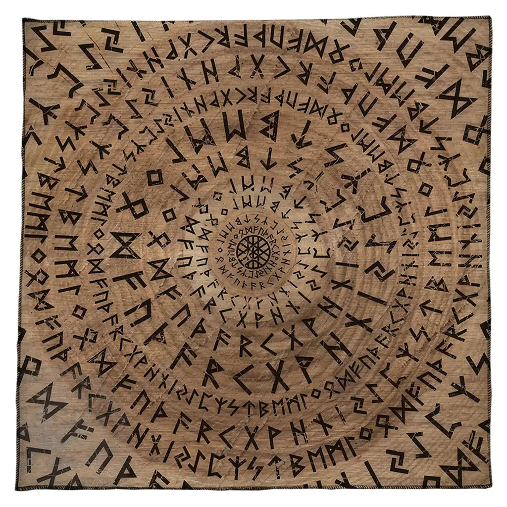 🧙‍♀️ Magic Runes Tarot Tablecloth – The Perfect Altar Cloth for Tarot, Oracle Cards & Witchy Decor