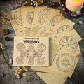 ✉️ Magic Writing Paper Set – 46 Pieces Printed with Solomon Seal and Solomon Pentacle for Witchcraft Postcards