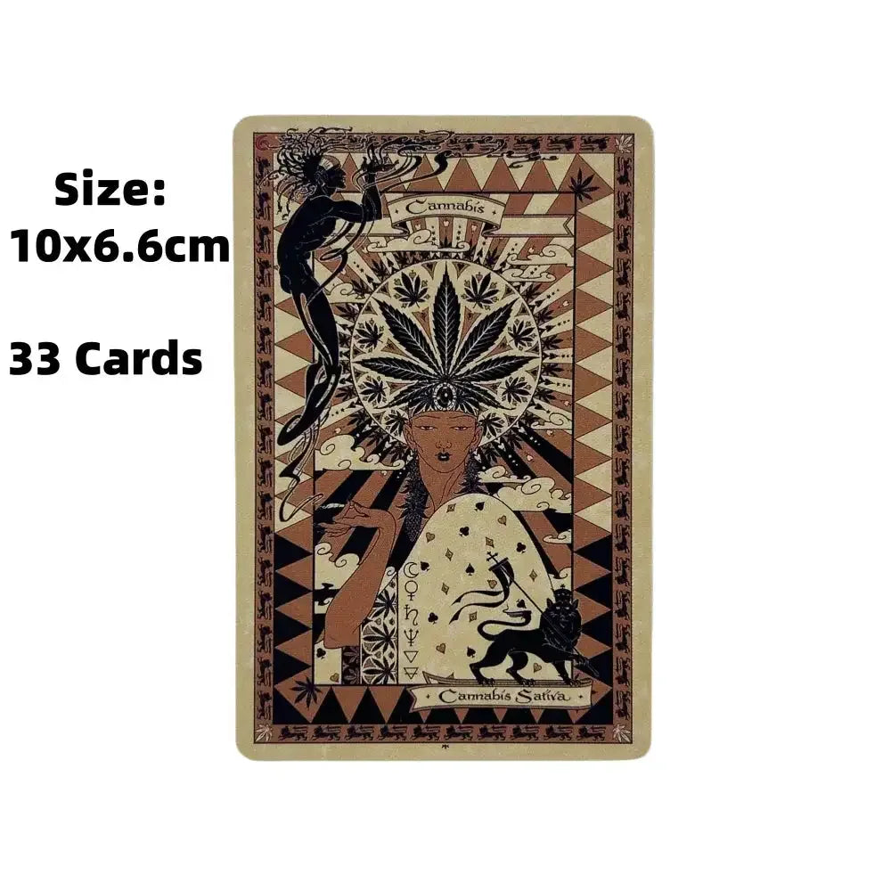 Magickal Botanical Oracle Cards – 33-Card English Tarot Divination Edition with Board Game