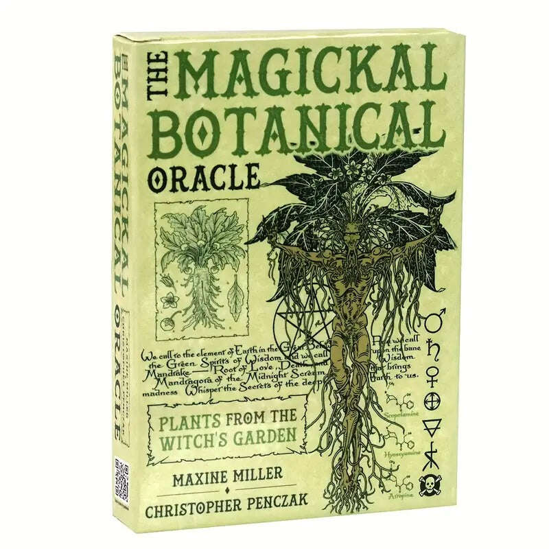 Magickal Botanical Oracle Cards – 33-Card English Tarot Divination Edition with Board Game