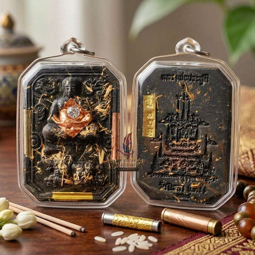 Magnet of Inexhaustible Wealth & Perpetual Abundance Phra Phong Sangkachai Chang Non Kin 1st Edition Phitak Thai Maha Wet