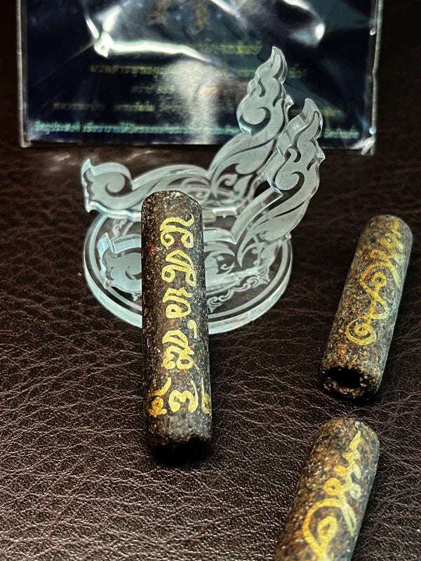 🧿 “Maha Pokasap Wealth Takrut – Sacred Prosperity & Protection Scroll in Auspicious Wood by Luang Pho Ngern, Wat Ban Or (Nakhon Ratchasima, Thailand)”
