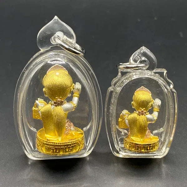 Maha Thongmanee Wealth Charm to Enhance Divine Fortune and Prosperity Blessed by Kruba Tao