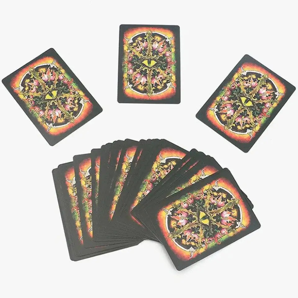 Malefique Lenormand Tarot Cards – 36-Card Oracle Deck with English Manual, Dark and Edgy Design