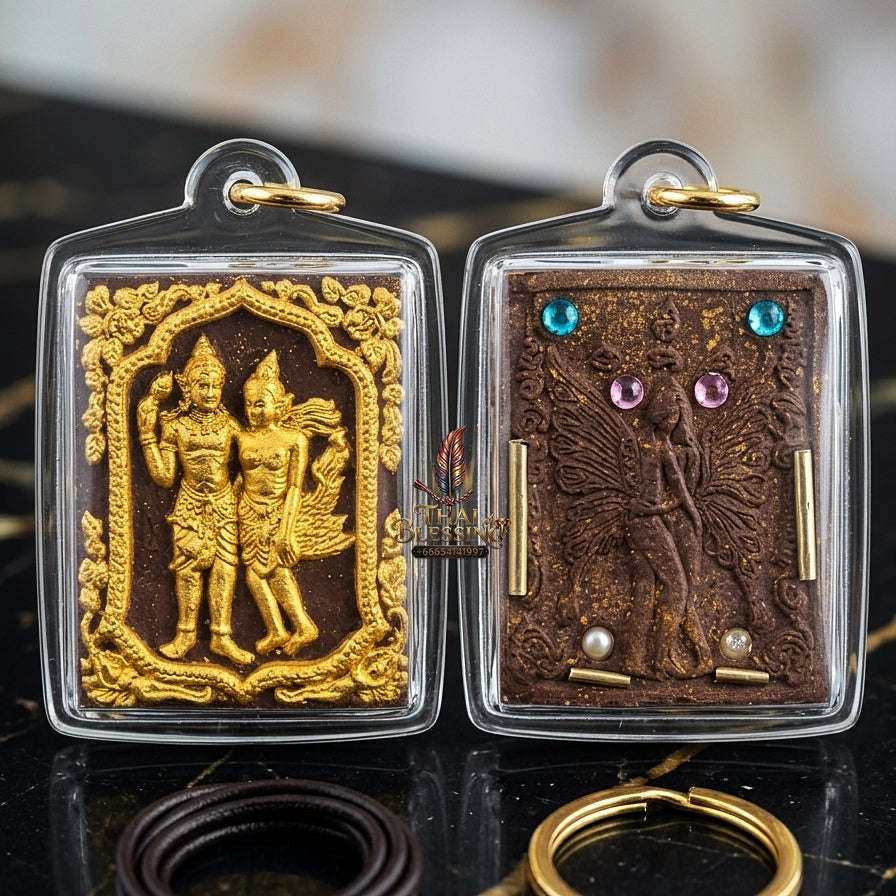 Master-Grade Charm & Attraction Sacred Phet Phayathorn Pure Seduction Herb Powder Edition Luang Pu In Wat Nong Mek Surin 2015 Thai Amulet Collectible Thai Blessing Co By RURUECHA