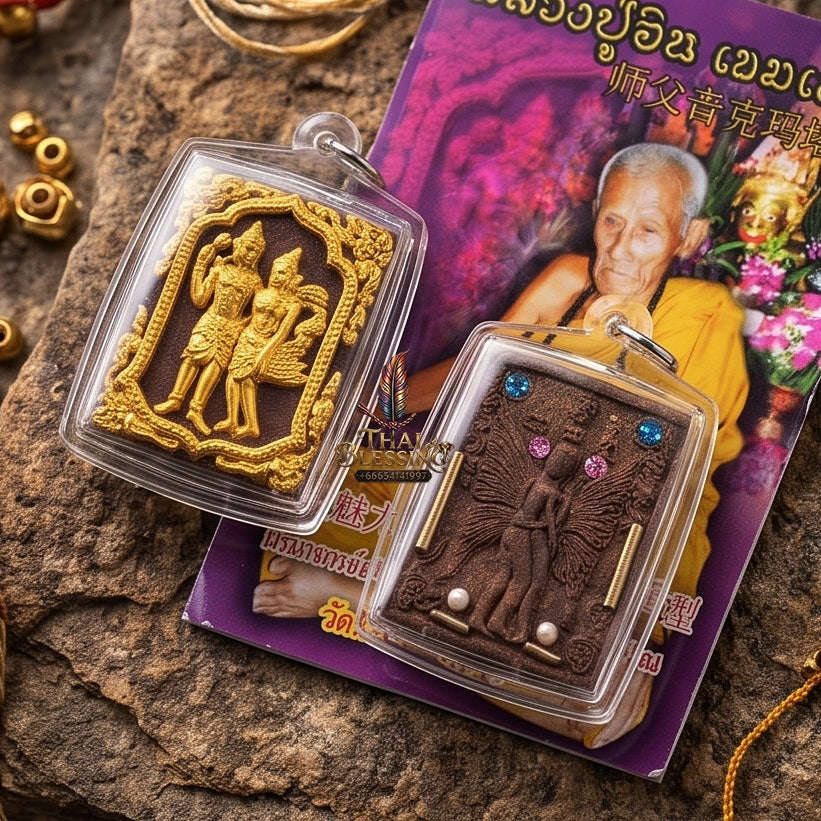 Master-Grade Charm & Attraction Sacred Phet Phayathorn Pure Seduction Herb Powder Edition Luang Pu In Wat Nong Mek Surin 2015 Thai Amulet Collectible Thai Blessing Co By RURUECHA