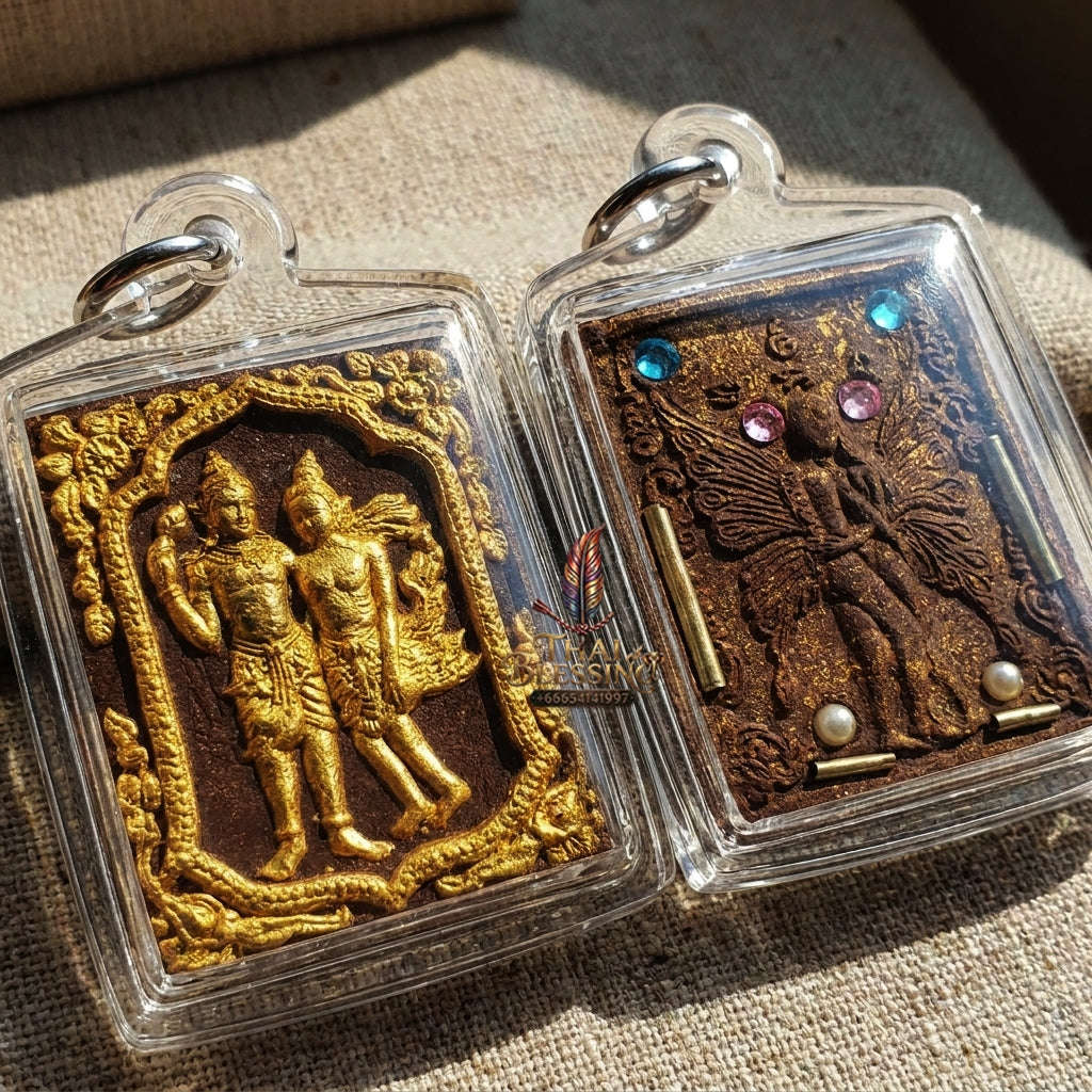 Master-Grade Charm & Attraction Sacred Phet Phayathorn Pure Seduction Herb Powder Edition Luang Pu In Wat Nong Mek Surin 2015 Thai Amulet Collectible Thai Blessing Co By RURUECHA