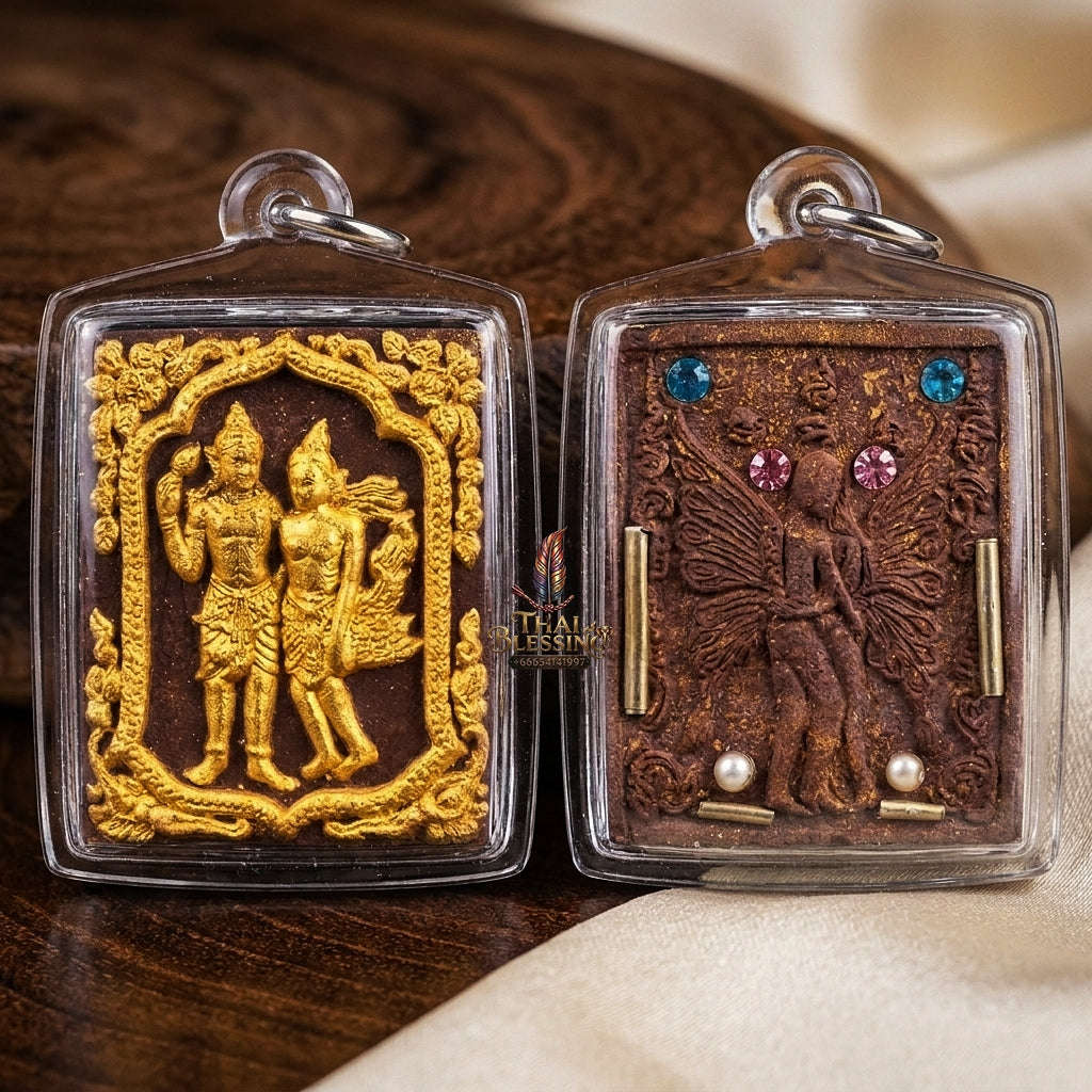 Master-Grade Charm & Attraction Sacred Phet Phayathorn Pure Seduction Herb Powder Edition Luang Pu In Wat Nong Mek Surin 2015 Thai Amulet Collectible Thai Blessing Co By RURUECHA