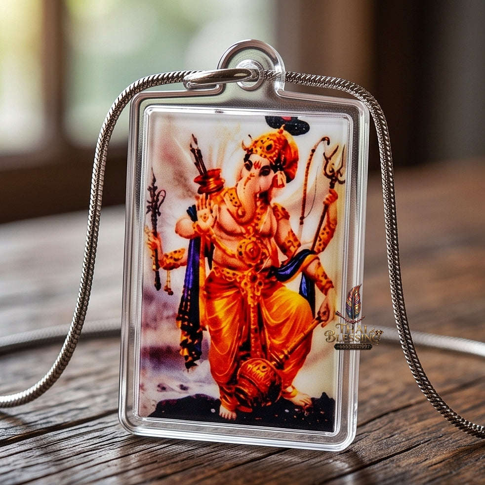 Master-Grade Esoteric Lord Ganesha & Divine Success Sovereign Sacred Locket Edition Luang Pho Samnao Wat Pho Sang Kho Sing Buri 2014 Thai Amulet Collectible Thai Blessing Co By RURUECHA