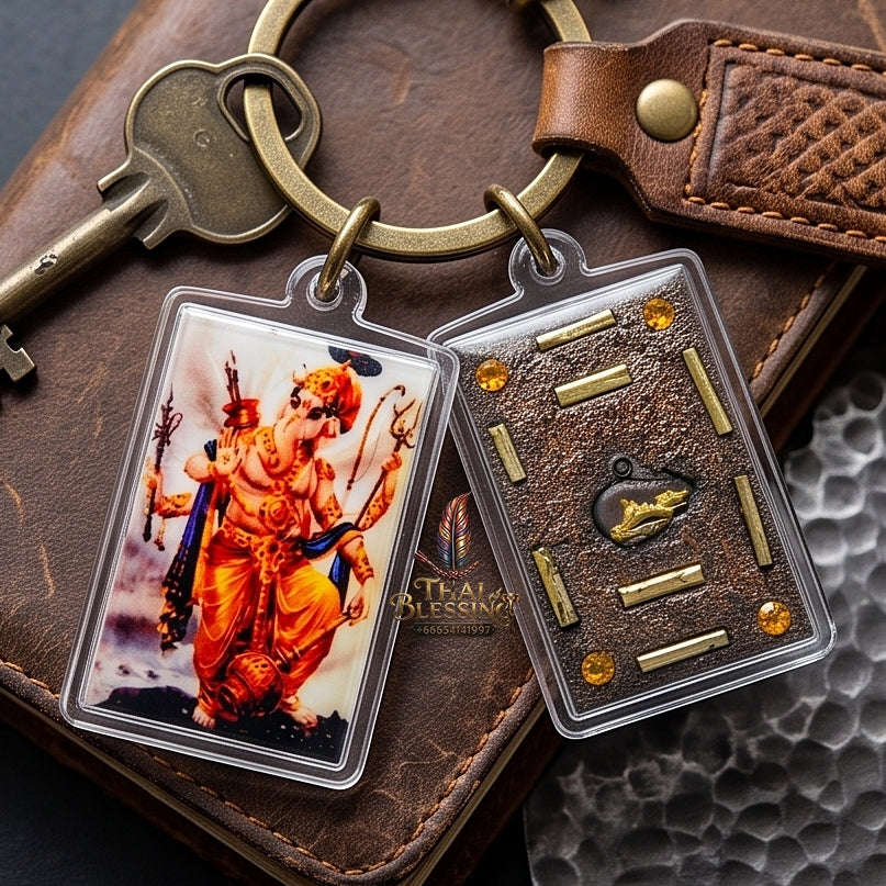 Master-Grade Esoteric Lord Ganesha & Divine Success Sovereign Sacred Locket Edition Luang Pho Samnao Wat Pho Sang Kho Sing Buri 2014 Thai Amulet Collectible Thai Blessing Co By RURUECHA