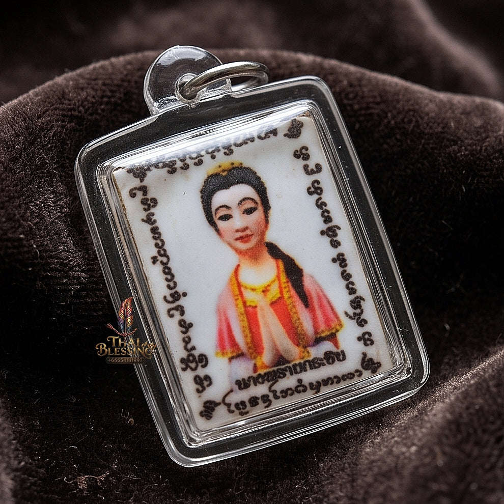Master-Grade Esoteric Mae Krasip Whispering Spirit of Wealth & Fivefold Sovereign Lucky Takrut Sacred Locket Edition Thai Blessing Co By RURUECHA