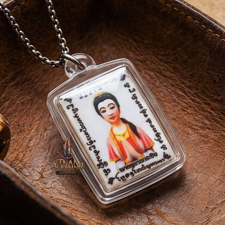 Master-Grade Esoteric Mae Krasip Whispering Spirit of Wealth & Fivefold Sovereign Lucky Takrut Sacred Locket Edition Thai Blessing Co By RURUECHA