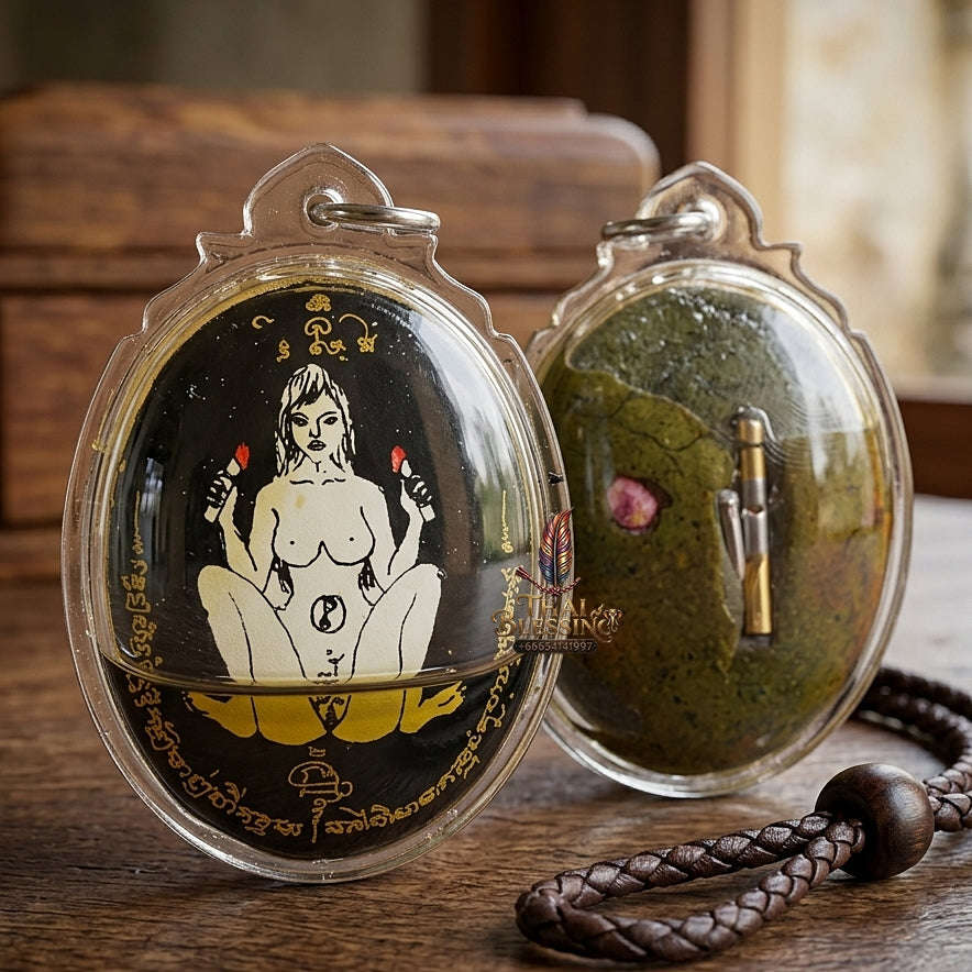 Master-Grade Esoteric Mae Poe Mother of Fertility & Sovereign Oil-Submerged Maha Saneh Sacred Locket Edition Achan Sano 2015 Thai Amulet Collectible Thai Blessing Co By RURUECHA