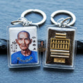 Master-Grade Esoteric Master Sian Pae Rong Si (Grandmaster Wu Gim Hui), God of Wealth & Gambling Luck White-Background Sacred Locket Edition Thai Blessing Co By RURUECHA