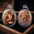 Master-Grade Esoteric Nine-Tail Fox & Dual Yin-Yang Couple Embrace Sacred Locket Edition Achan San Khong Wet 2016 Thai Amulet Collectible Thai Blessing Co By RURUECHA