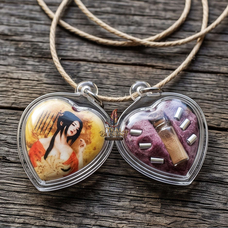 Master-Grade Esoteric Nine-Tail Fox & Occult Wealth Magnetism Sacred Locket Edition Achan Akkhara Det 2017 Thai Amulet Collectible Thai Blessing Co By RURUECHA