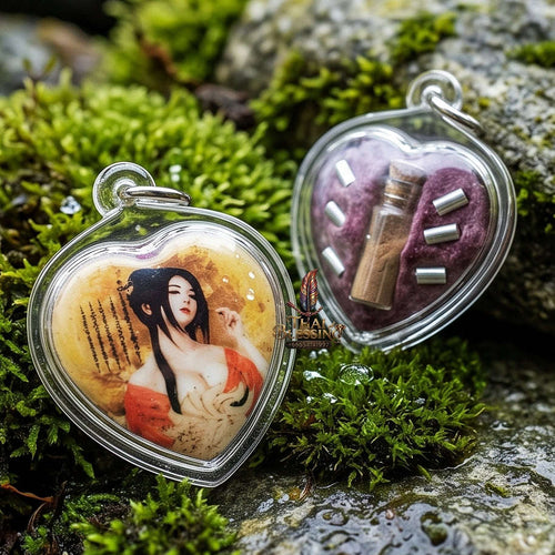 Master-Grade Esoteric Nine-Tail Fox & Occult Wealth Magnetism Sacred Locket Edition Achan Akkhara Det 2017 Thai Amulet Collectible Thai Blessing Co By RURUECHA
