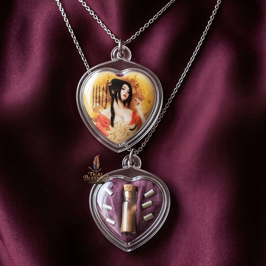 Master-Grade Esoteric Nine-Tail Fox & Occult Wealth Magnetism Sacred Locket Edition Achan Akkhara Det 2017 Thai Amulet Collectible Thai Blessing Co By RURUECHA
