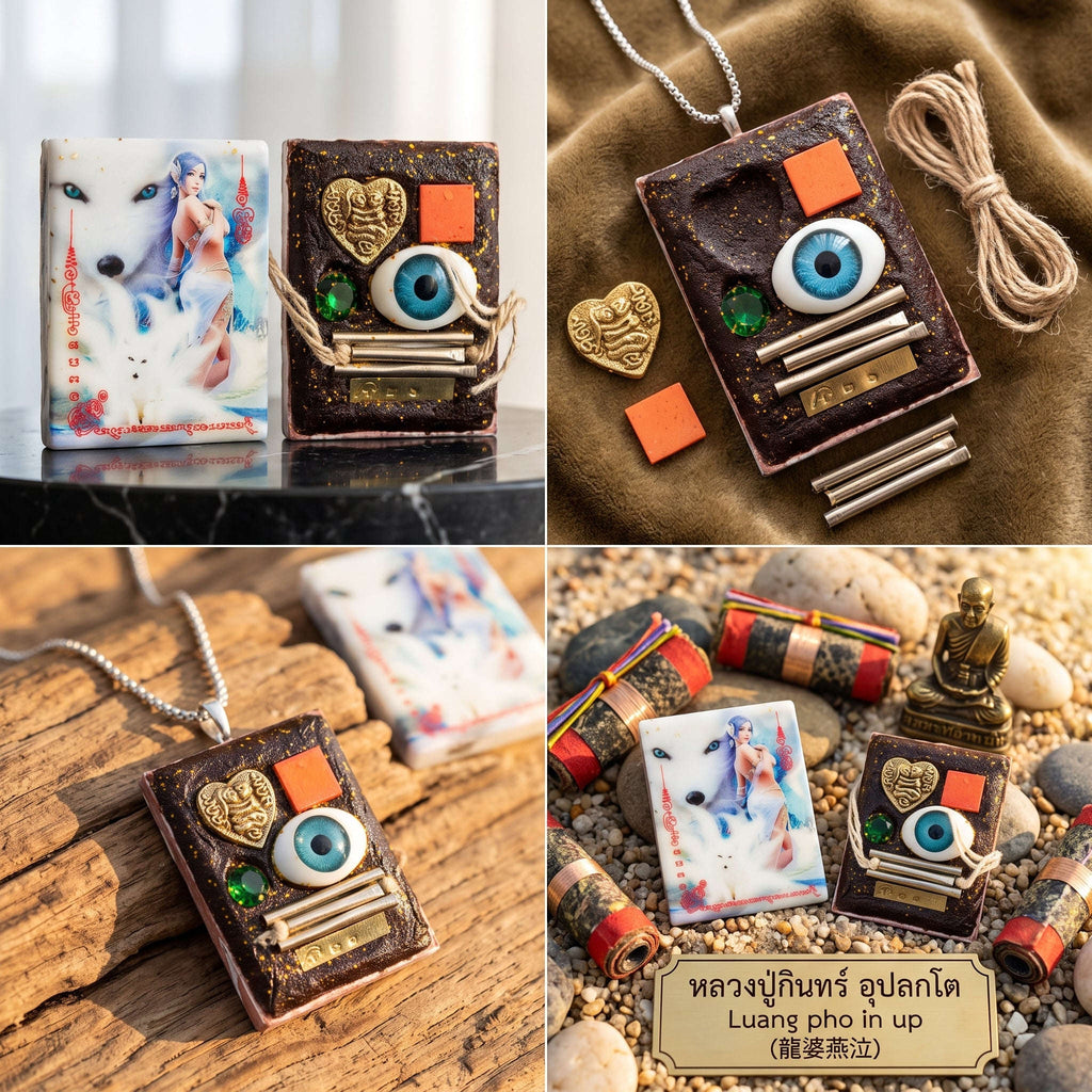 Master-Grade Esoteric Nine-Tail Fox Seduction & Popularity Magnetism Locket Medium Edition Luang Pu In Samnak Song Khlong Khilek 2025 Thai Amulet Collectible Thai Blessing Co By RURUECHA