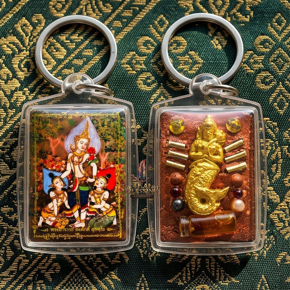 Master-Grade Esoteric Phet Phayathorn Celestial Deity & Sovereign Maha Saneh Sacred Locket Thai Blessing Co By RURUECHA