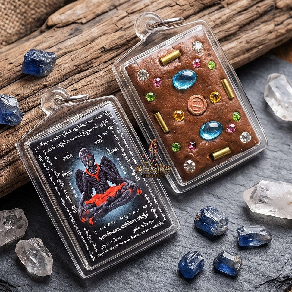 Master-Grade Lanna Esoteric Grandmaster Supreme Teacher Pu Kai Kaeo & Sovereign Wealth Protection Sacred Locket Edition Achan Nan Khong Mon Lanna 2023 Thai Amulet Collectible Thai Blessing Co By RURUECHA