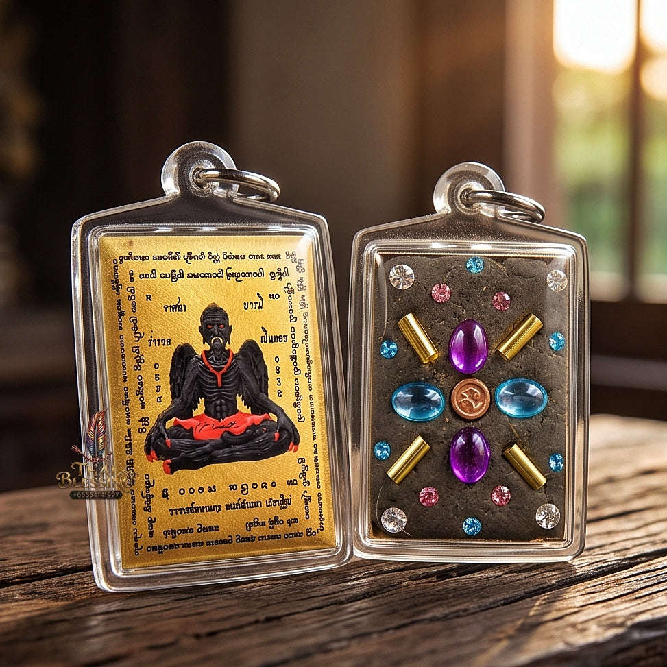 Master-Grade Lanna Esoteric Grandmaster Supreme Teacher Pu Kai Kaeo & Sovereign Wealth Protection Sacred Locket Edition Achan Nan Khong Mon Lanna 2023 Thai Amulet Collectible Thai Blessing Co By RURUECHA