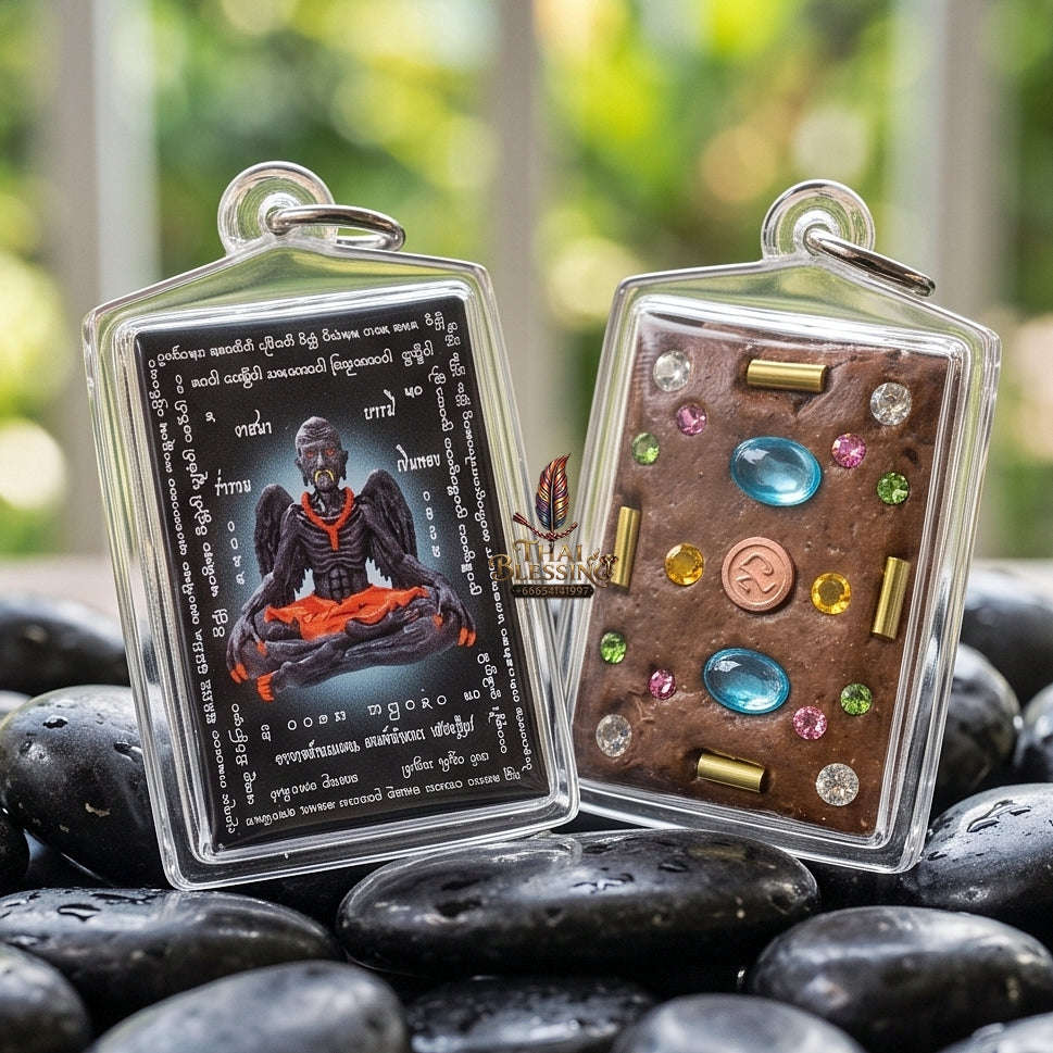 Master-Grade Lanna Esoteric Grandmaster Supreme Teacher Pu Kai Kaeo & Sovereign Wealth Protection Sacred Locket Edition Achan Nan Khong Mon Lanna 2023 Thai Amulet Collectible Thai Blessing Co By RURUECHA