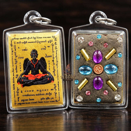 Master-Grade Lanna Esoteric Grandmaster Supreme Teacher Pu Kai Kaeo & Sovereign Wealth Protection Sacred Locket Edition Achan Nan Khong Mon Lanna 2023 Thai Amulet Collectible Thai Blessing Co By RURUECHA