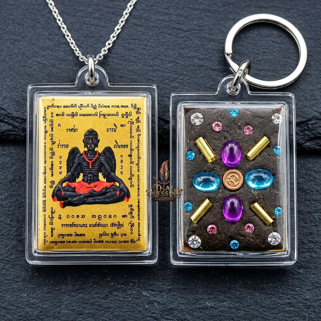 Master-Grade Lanna Esoteric Grandmaster Supreme Teacher Pu Kai Kaeo & Sovereign Wealth Protection Sacred Locket Edition Achan Nan Khong Mon Lanna 2023 Thai Amulet Collectible Thai Blessing Co By RURUECHA