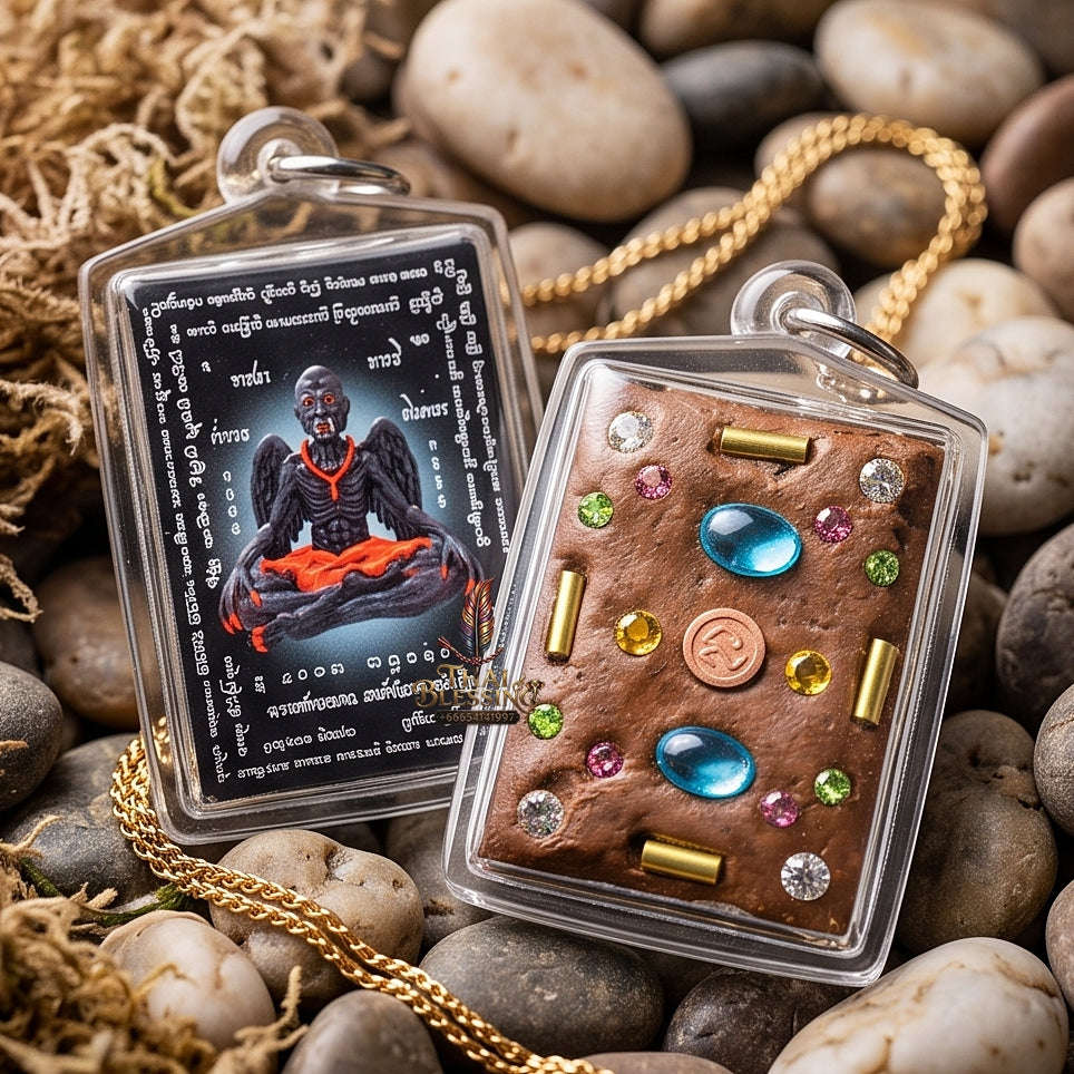 Master-Grade Lanna Esoteric Grandmaster Supreme Teacher Pu Kai Kaeo & Sovereign Wealth Protection Sacred Locket Edition Achan Nan Khong Mon Lanna 2023 Thai Amulet Collectible Thai Blessing Co By RURUECHA