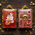 Master-Grade Lanna Esoteric Nine-Tail Fox & Wealth Attraction Sacred Red-Background Locket Achan Nan Khong Mon Lanna 2024 Thai Amulet Collectible Thai Blessing Co By RURUECHA